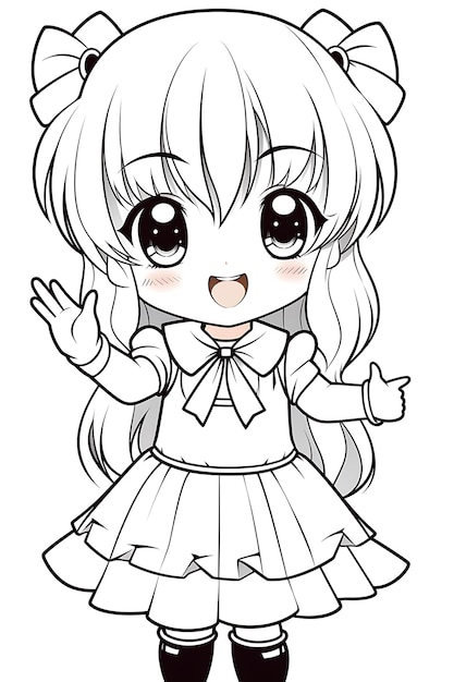 Coloriage Kawaii