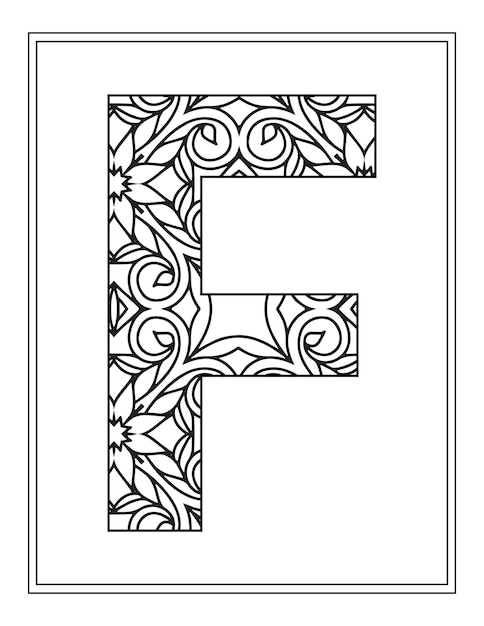 Coloriage Lettre Alphabet Enfants