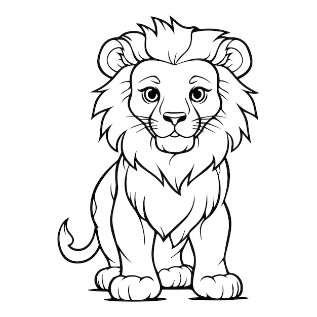 Coloriage De Lion Pour Les Enfants Coloriage De Lion Coloriage De Lion