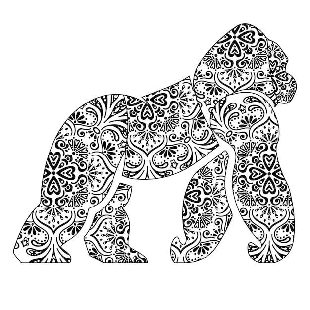 Coloriage De Mandala D'animaux Pour Les Enfants