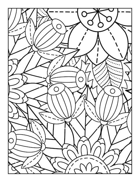 Coloriage - Mandala Fleur