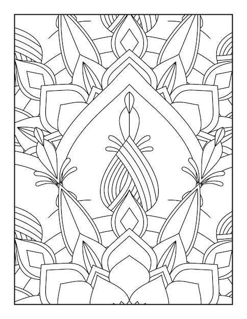 Vecteur coloriage mandala floral coloriage floral mandala coloriage floral pour les adolescents