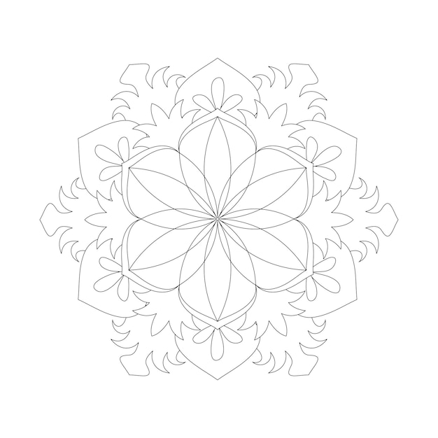 Coloriage Mandala Floral Intérieur Kdp