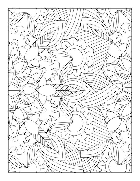 Coloriage Mandala Floral Mandala Floral Livres Coloriages Pages A Colorier Abstrait