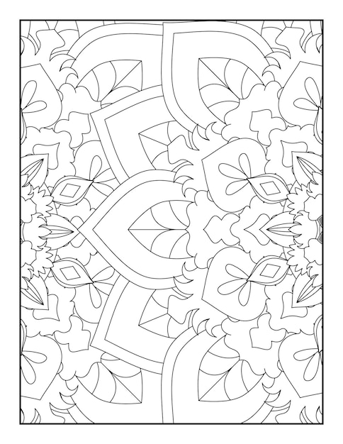 Coloriage Mandala Floral Mandala Floral Livres Coloriages Pages A Colorier Abstrait