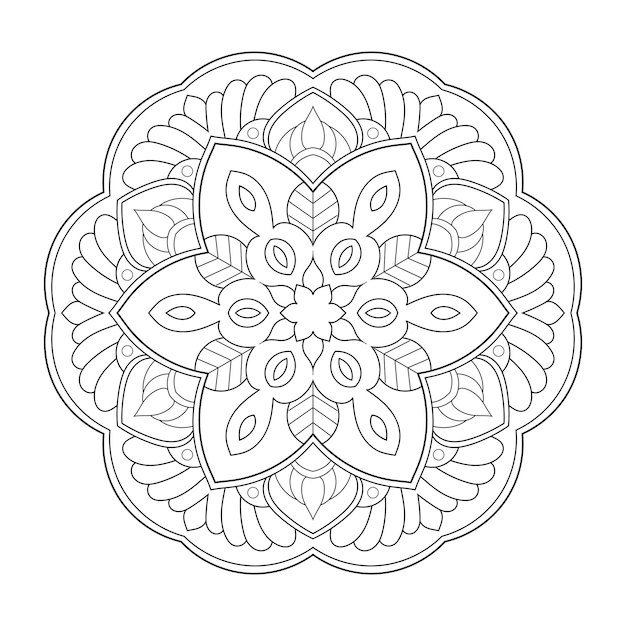 Coloriage Mandala Floral