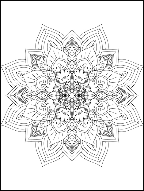 Coloriage Mandala Floral