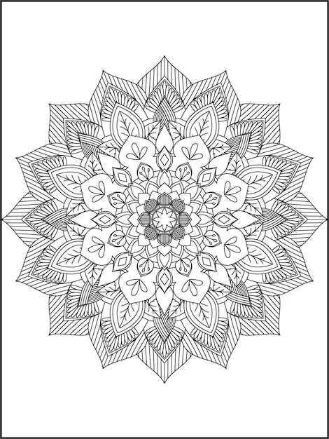 Coloriage Mandala Floral