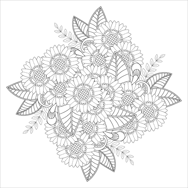 Coloriage Mandala Floral