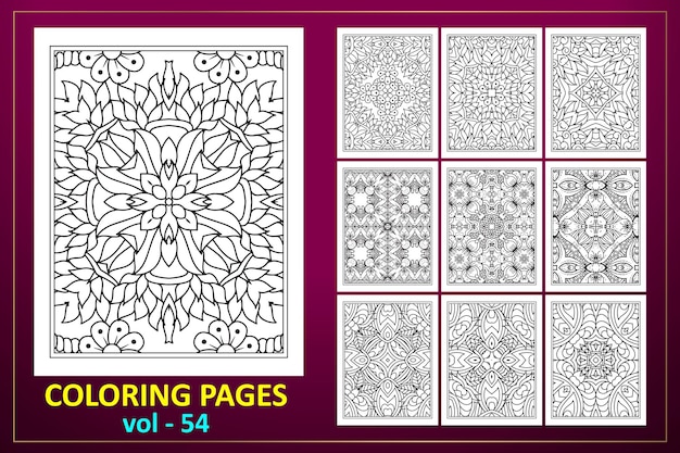 Coloriage Mandala Intérieur Kdp Coloriage Fond De Mandala Motif Oriental