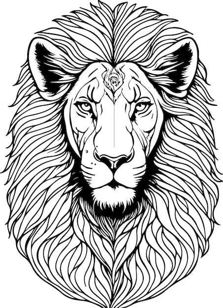 Coloriage Mandala Lion Pour Adultes