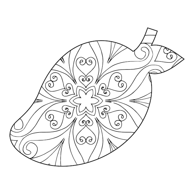 Coloriage Mandala Mangue Pour Les Enfants