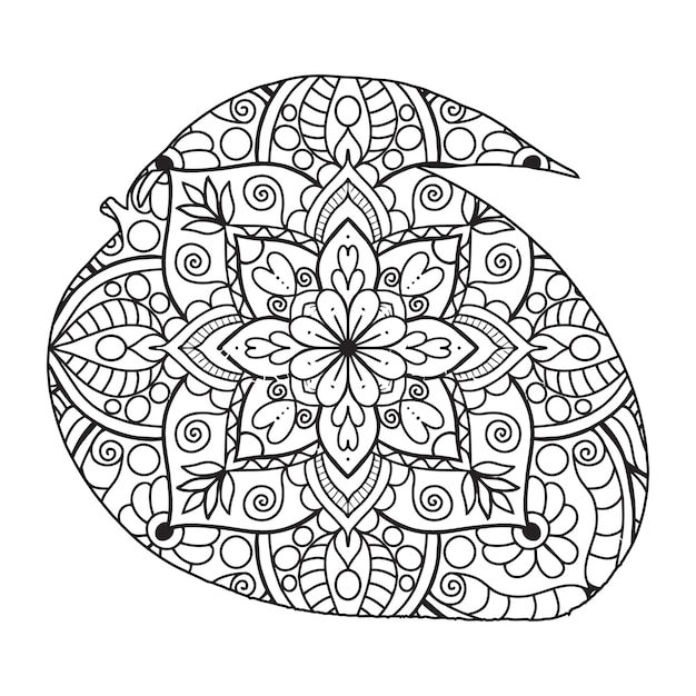 Coloriage Mandala Mangue Pour Les Enfants