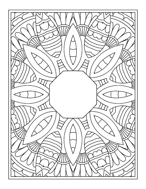 Vecteur coloriage mandala pour adulte