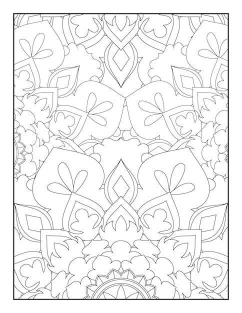 Coloriage De Mandalas. Coloriage Floral.