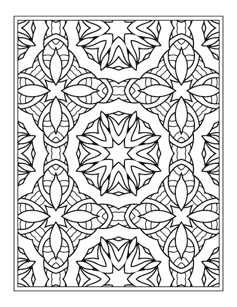 Coloriage De Motif De Fleurs Kdp Pour Adultes