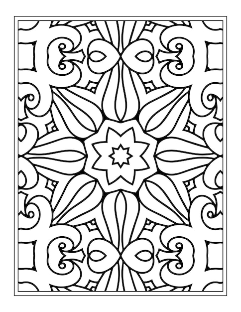 Coloriage De Motif De Fleurs Kdp Pour Adultes