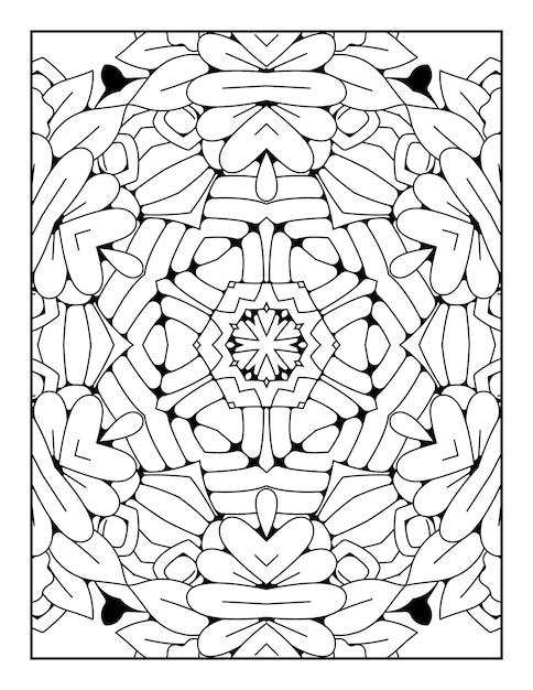 Coloriage De Motif De Mandala Coloriage De Contour De Mandala Coloriage Pour Enfants Et Adultes