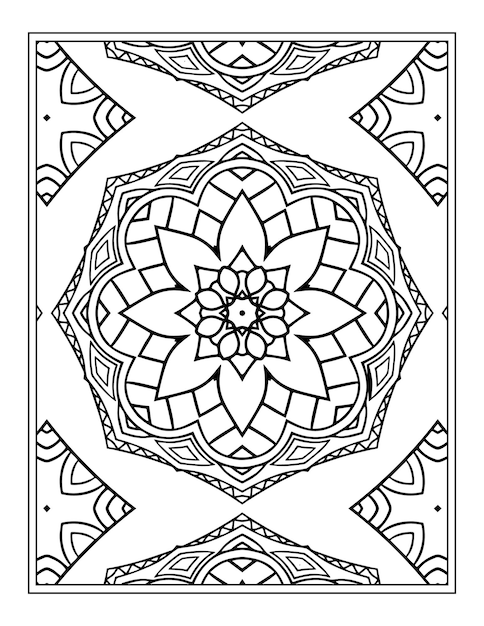 Coloriage De Motif De Mandala Kdp Intérieur Pour Adultes Livre De Coloriage De Mandala