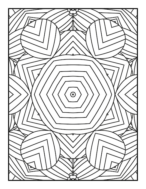 Coloriage de motif de mandala pour adultes Coloriage de mandala Coloriage de mandala floral