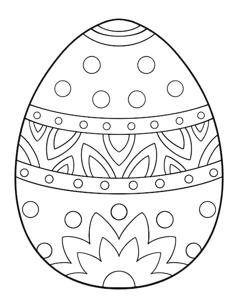 Coloriage D'oeufs De Pâques à Motifs