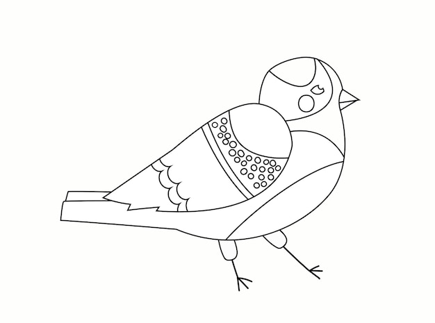 Coloriage Avec Oiseau