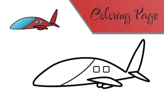 Coloriage Peinture Drôle éducation Air Page Transport Transport Dessin Animé Jouet Coloriage