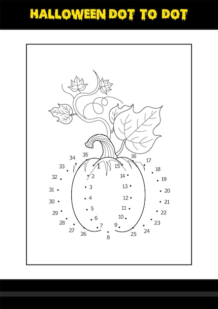 Coloriage Point à Point D'halloween Pour Les Enfants