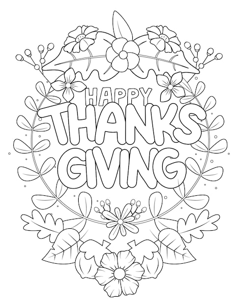 Coloriage de Thanksgiving