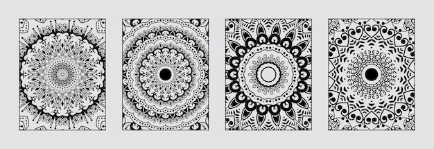 Coloriage Avec Vecteur D'ornement Avec Mandala Coloriage Design