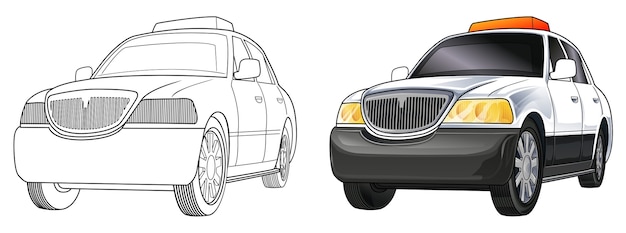 Coloriage De Voiture De Police Pour Les Enfants