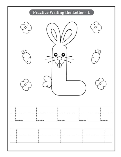 Coloriages Alphabet Lapin Pour Les Tout-petits