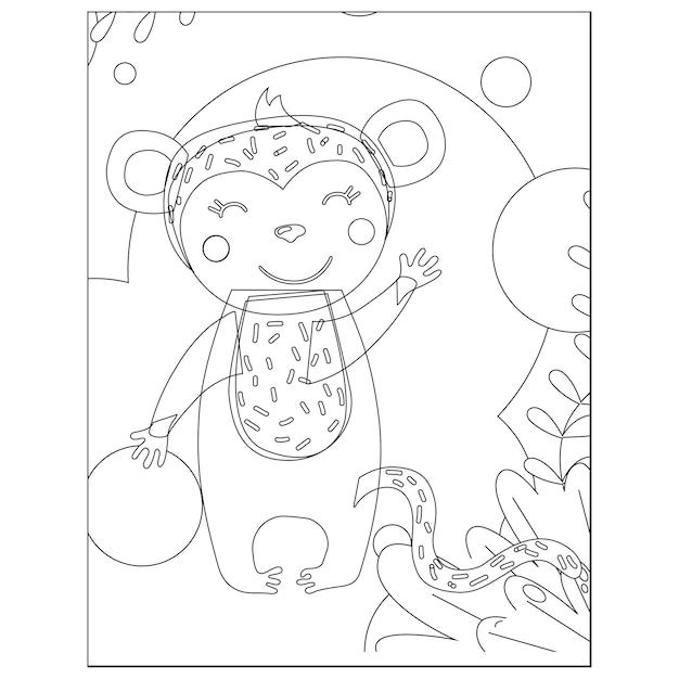 Coloriages D'animaux Mignons Pour Les Enfants