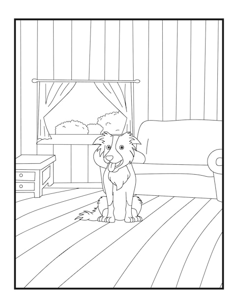 Coloriages De Chiens Mignons Pour Les Enfants Et Les Enfants