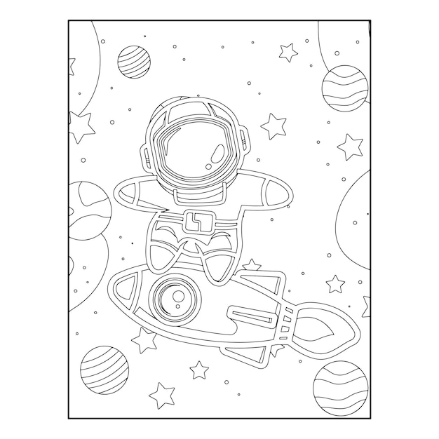 Coloriages de l'espace pour les enfants