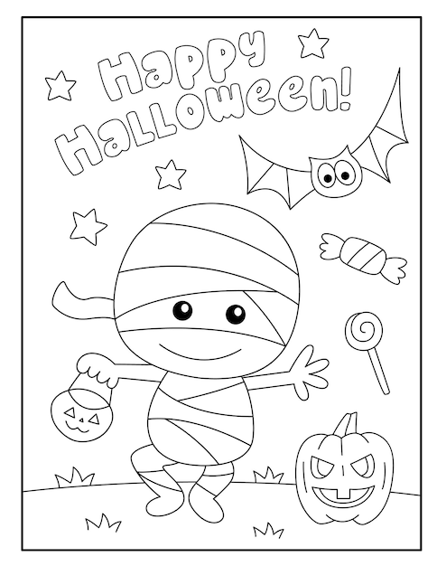 Coloriages d'Halloween pour les enfants