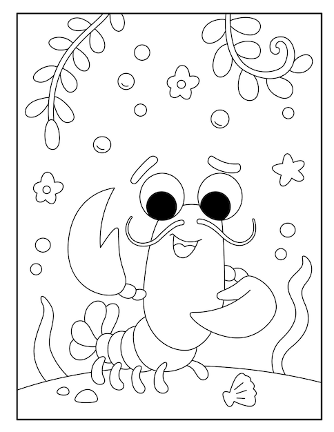 Coloriages De Homard Pour Les Enfants