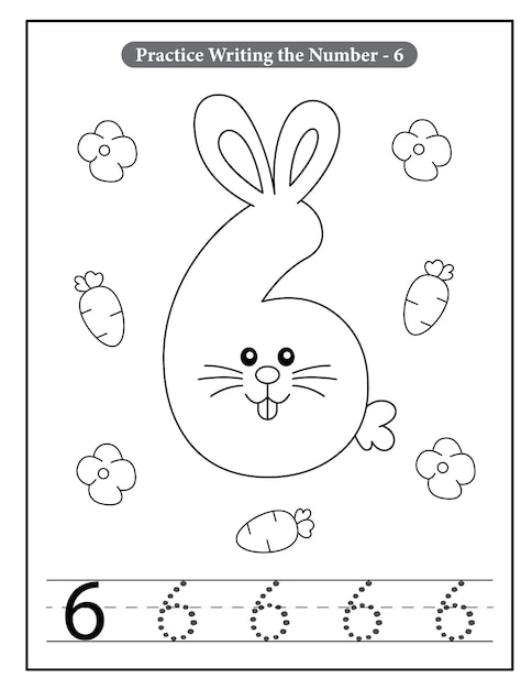 Coloriages De Numéros De Lapin Pour Les Tout-petits