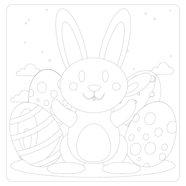 Coloriages de Pâques pour les enfants