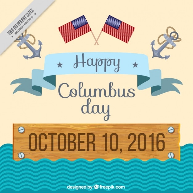 Columbus Flat Day Background