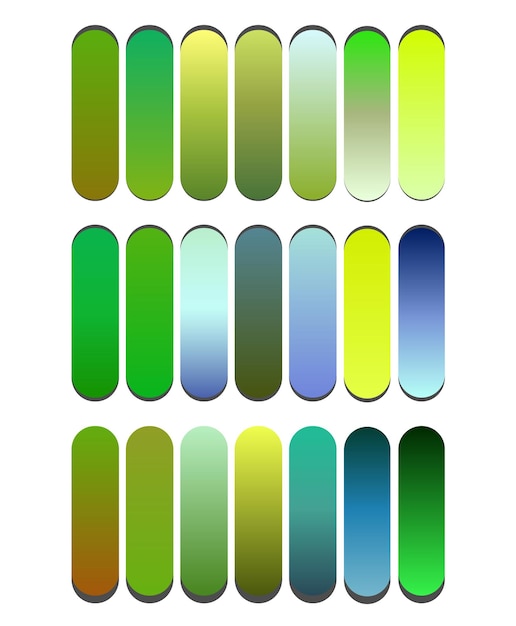 Vecteur combinaison de couleurs de gradient vectoriel libre