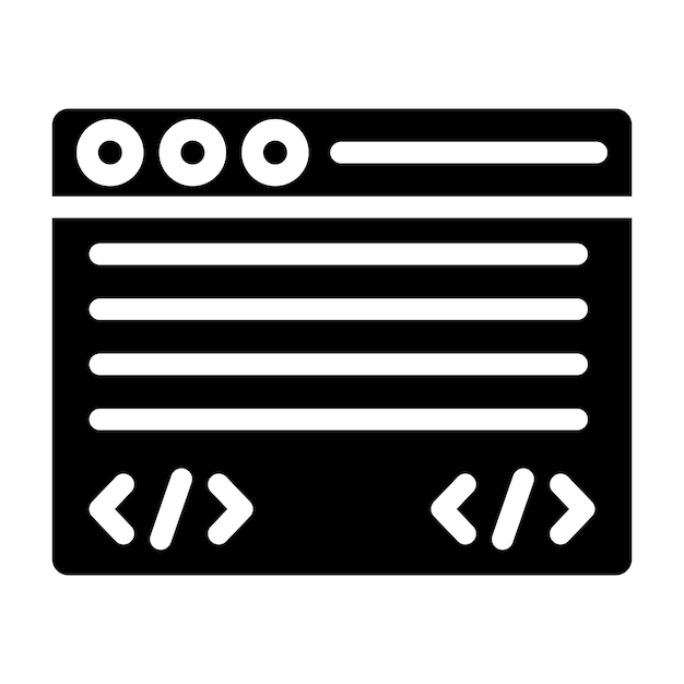 Vecteur command line vector icon design illustration