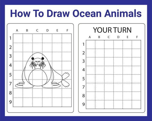 Comment Dessiner Des Animaux De L'océan Pour Les Enfants