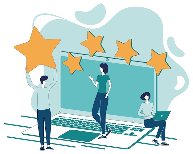 Commentaires des clients dans l'industrie du WebAvis des utilisateurs de ressources Internet