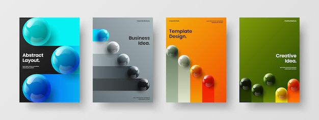 Composition de concept de vecteur de conception de brochure lumineuse