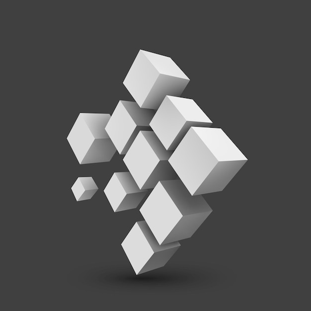 Composition de cubes 3d