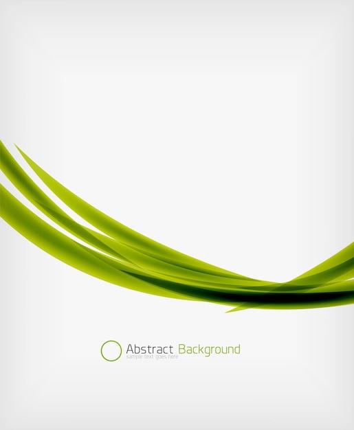 Composition de la ligne abstraite éco verte