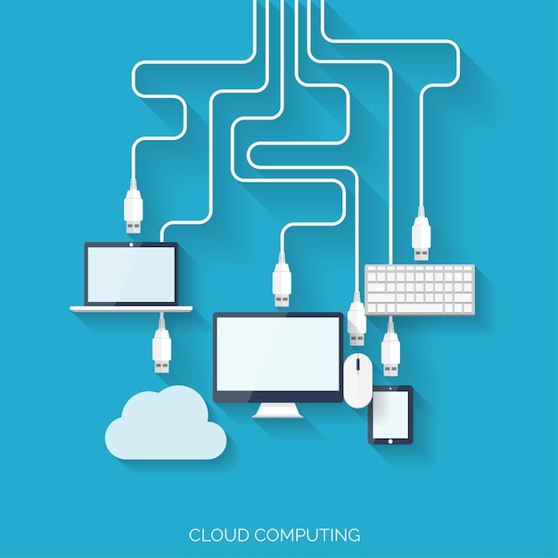 Computing En Nuage Plat: Technologie De Réseau De Stockage De Données De Fond, Contenu Multimédia Et Sites Web