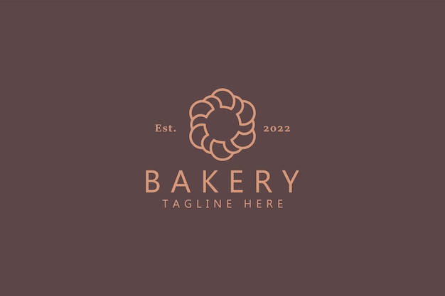 Concept Abstrait De Logo De Boulangerie Et De Restaurant Avec Idée Créative De Chef De Chapeau De Pain De Forme De Cercle.