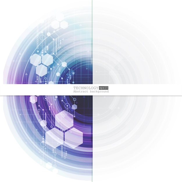 Concept Abstrait De Technologie De Machine D'ingénierie Hitech Illustration Vectorielle Eps 10